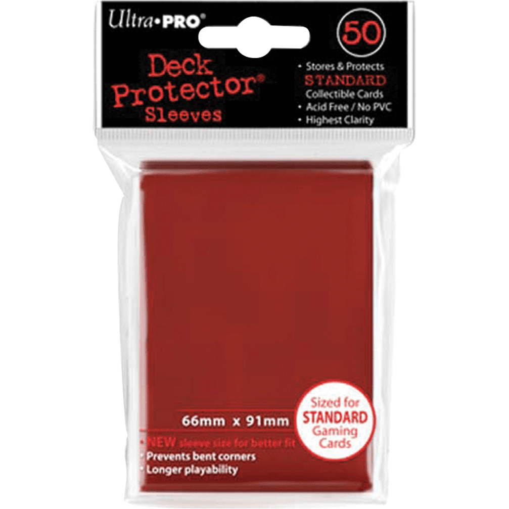 Ultra.pro : 50 sleeves Standard Rouge