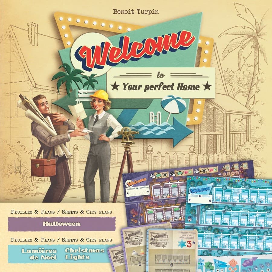 Blue Cocker Welcome Extension Halloween Et Lumières De Noël