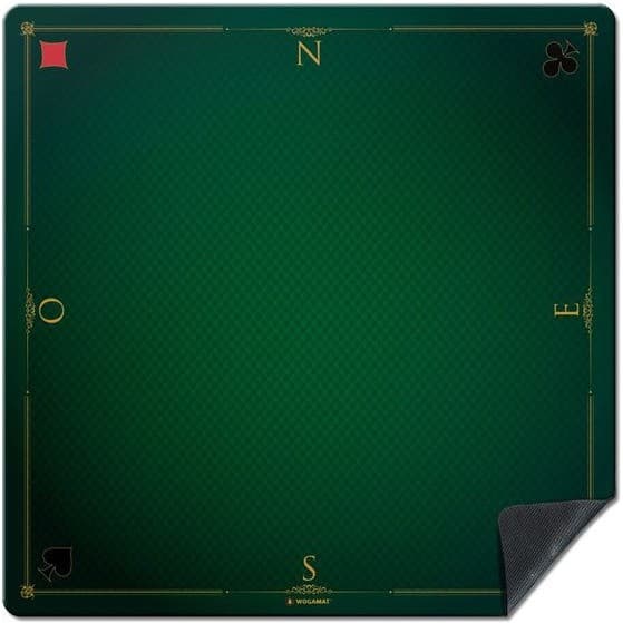 Wogamat Tapis Cartes Prestige Vert Format Tarot 60X60 Cm