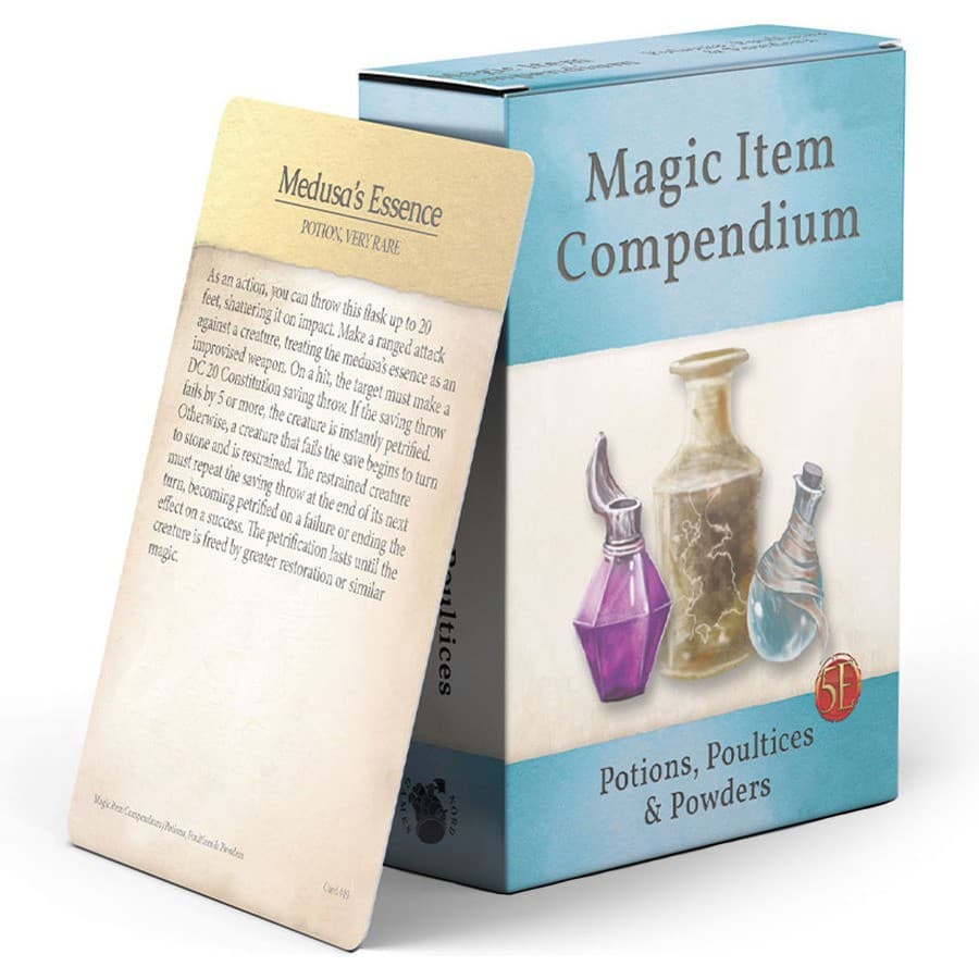 Kobold Erudit Boite De 50 Cartes Recueil D'Objets Magiques Potions,