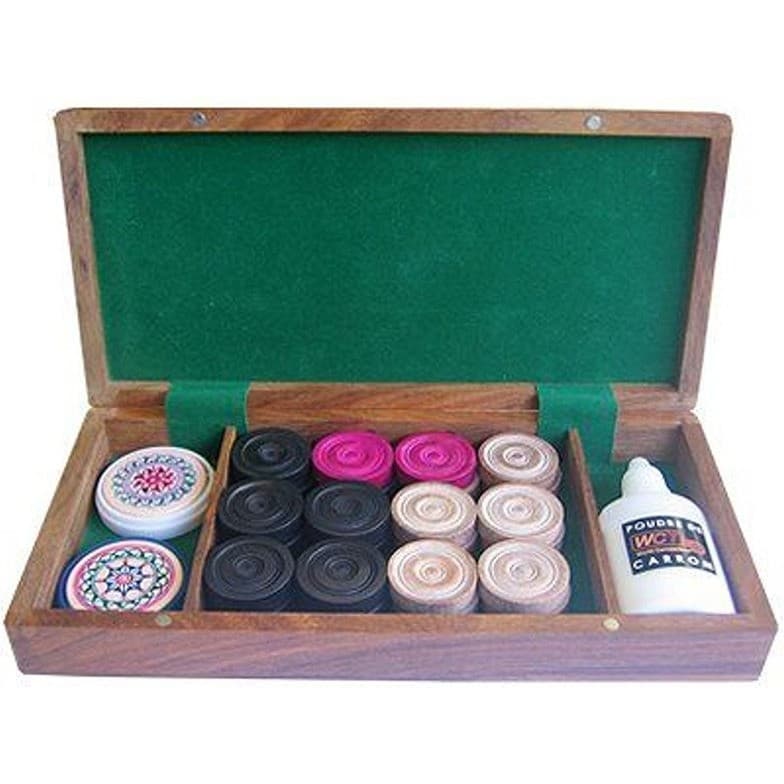 Carrom Art Set complet de Carrom Coffret palissandre