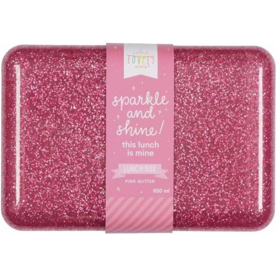 A Little Lovely Company Boîte à déjeuner paillettes rose