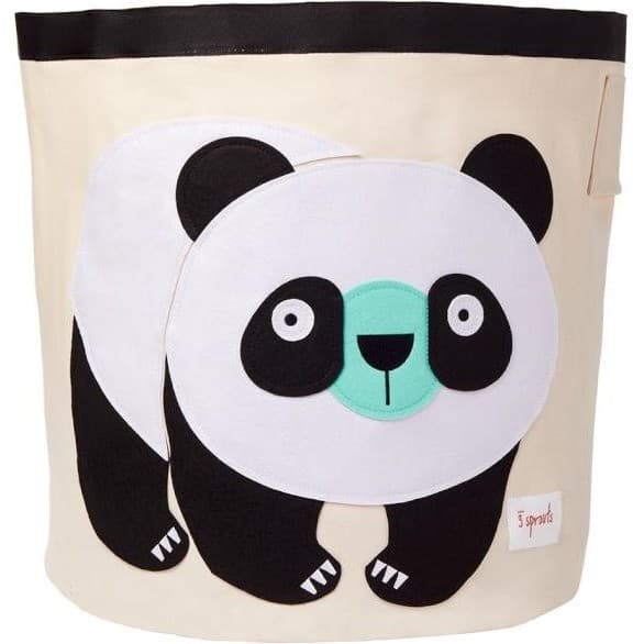 3 Sprouts Sac à jouets panda