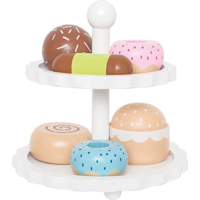 Cuisine Et Dînette Plateau à gâteaux blanc