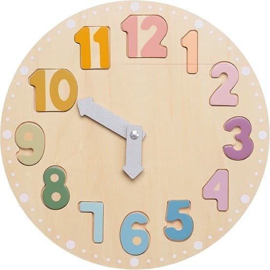 Jeux En Bois Horloge puzzle en bois