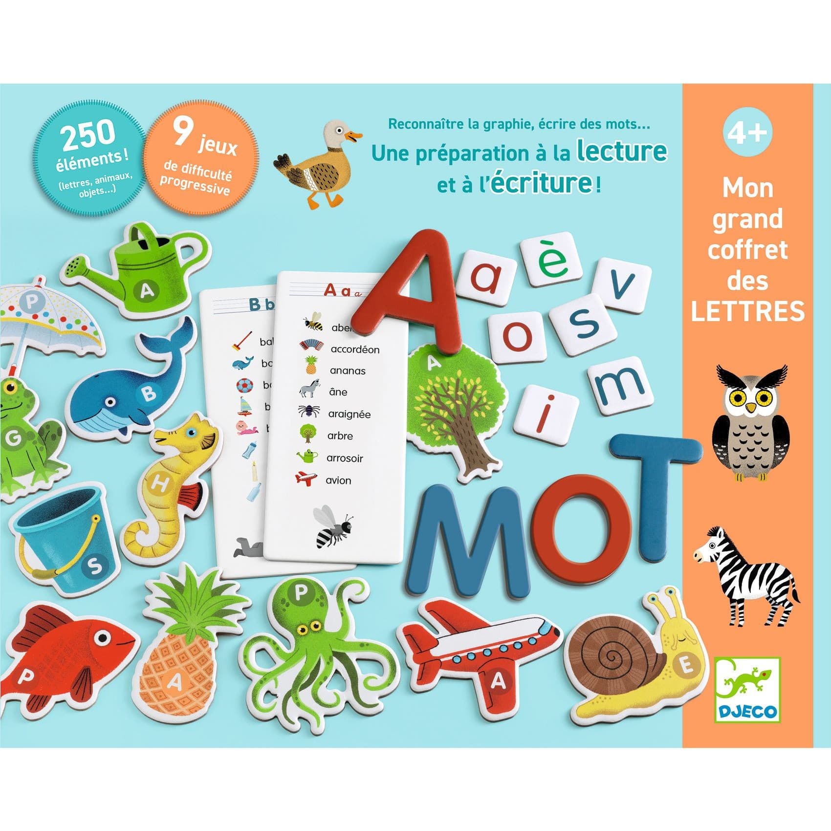 Djeco Mon Grand Coffret des lettres Apprendre l’alphabet