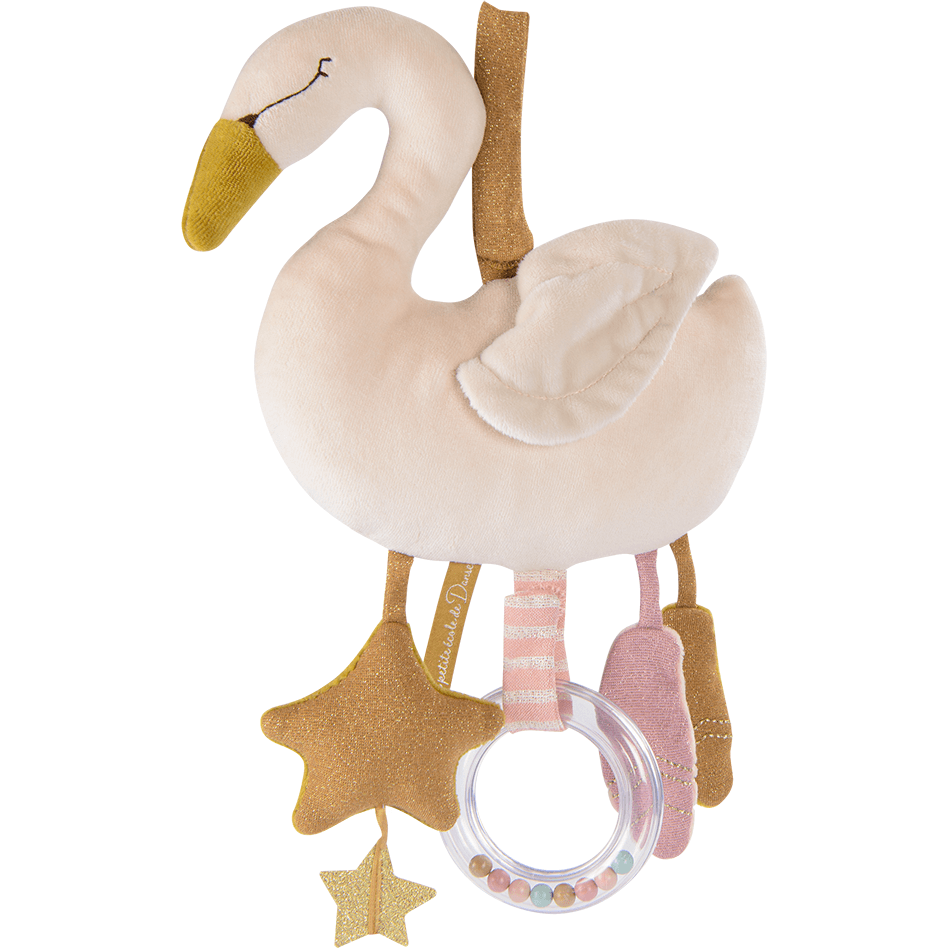 Moulin Roty Peluche d'activités à suspendre Cygne La petite école de