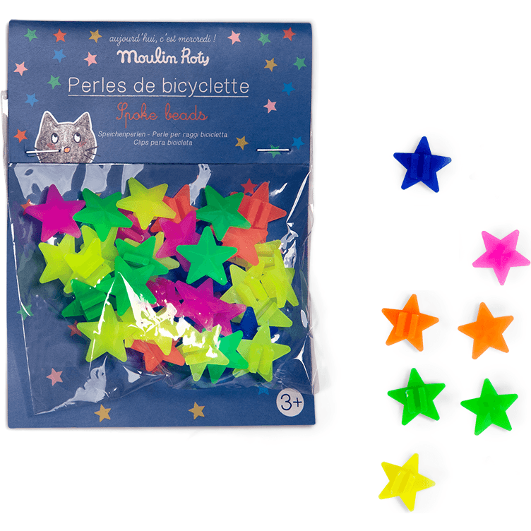 Moulin Roty Perles étoiles pour rayons de vélo Aujourd'hui c'est m