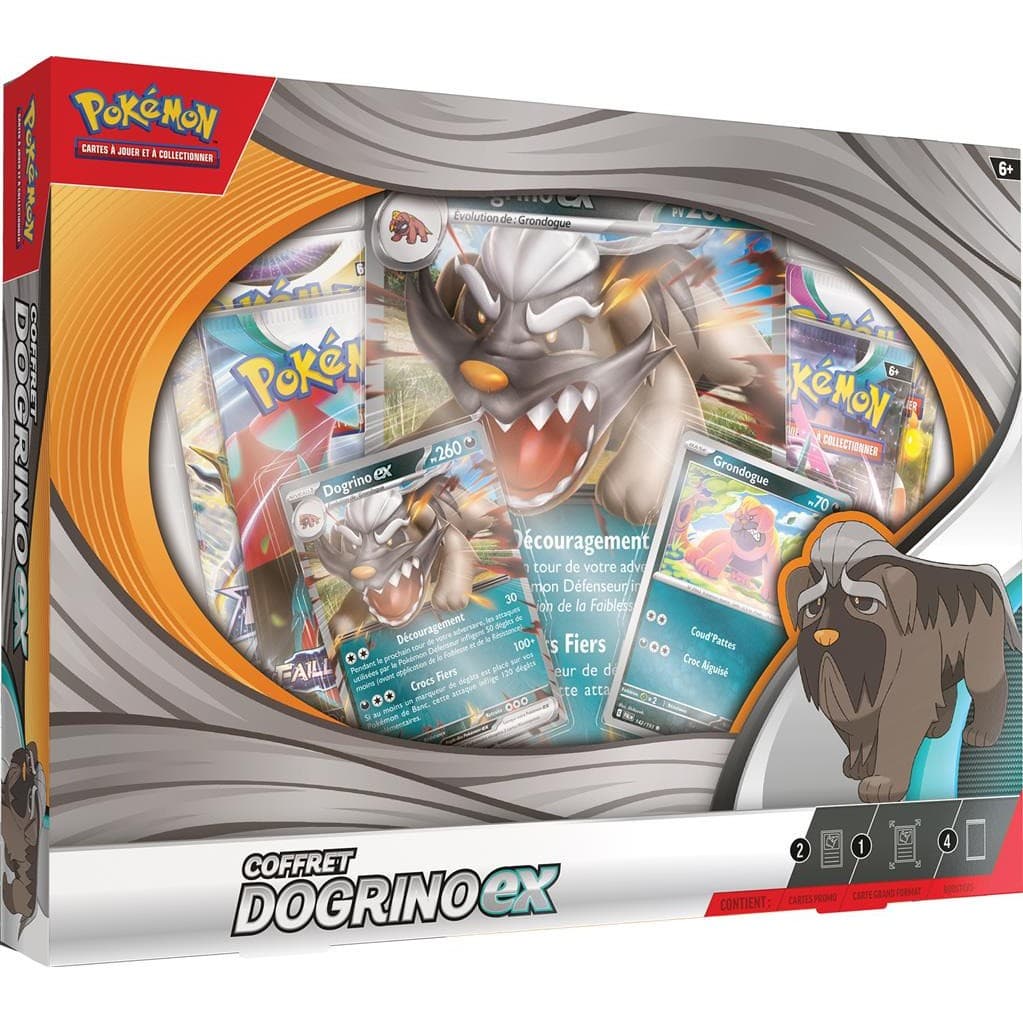 Pokémon : Coffret ex 4 boosters Dogrinoex Q1