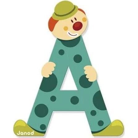 Janod Lettre Bois Clown A