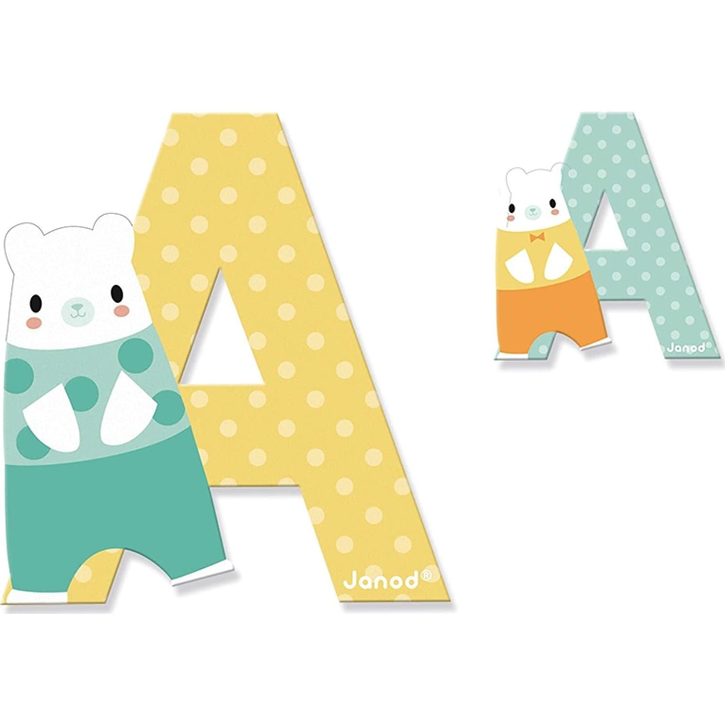 Janod Lettre en bois A Pure