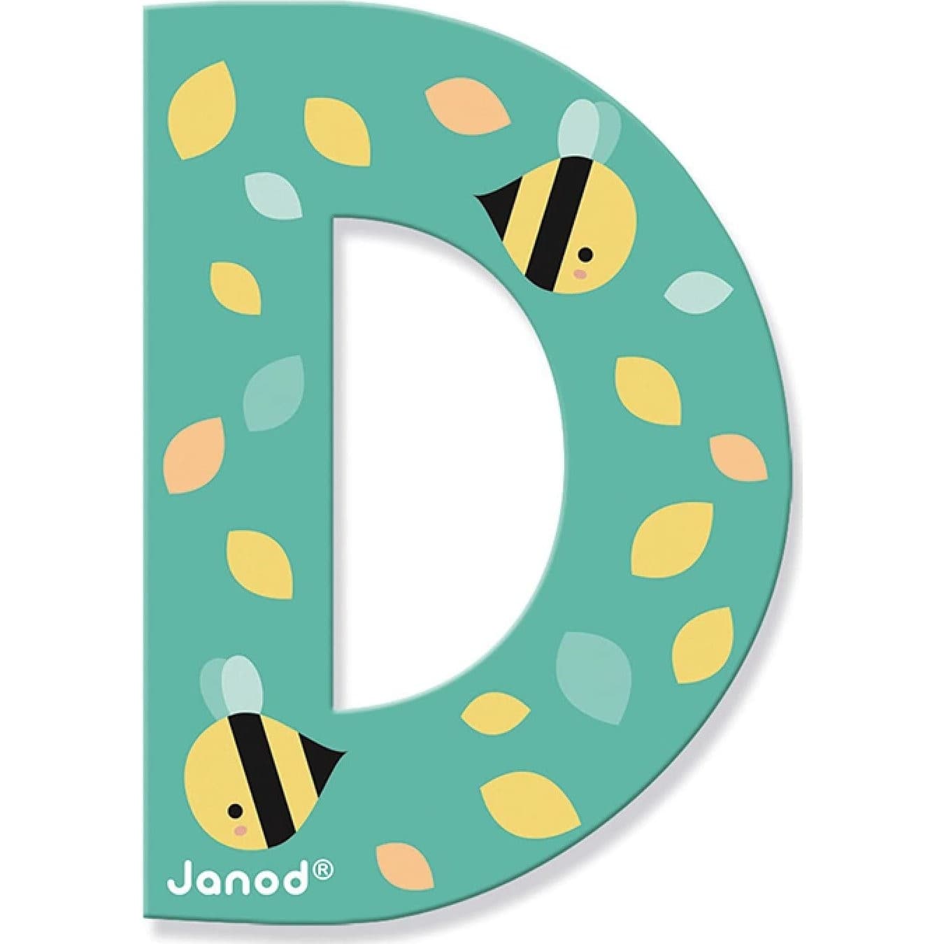 Janod Lettre en bois D Pure