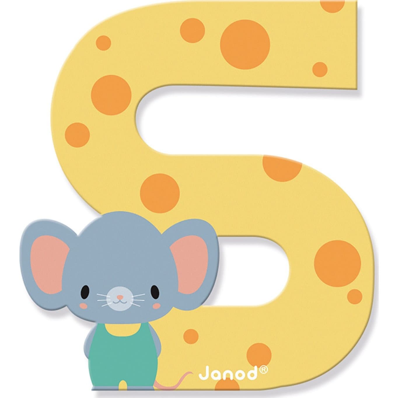 Janod Lettre en bois S Pure