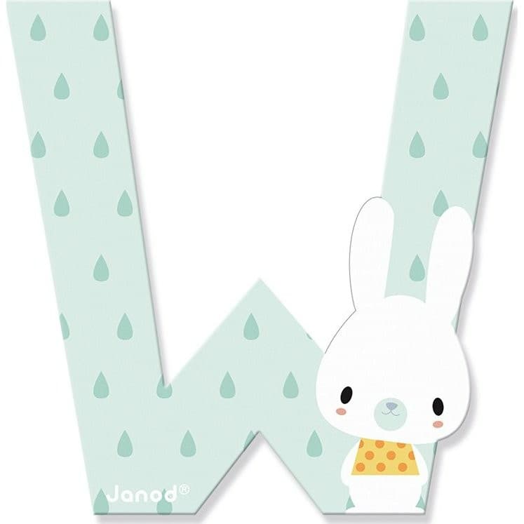 Janod Lettre en bois W Pure