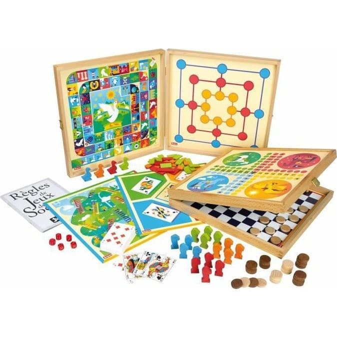 Jeujura Coffret de Jeux classiques 80 règles