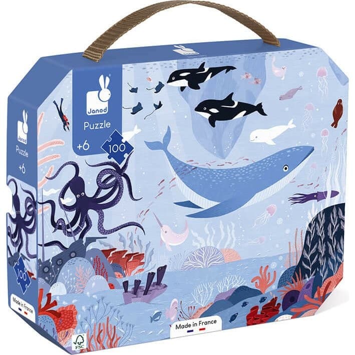 Janod Puzzle Valisette Océan Arctique 100 pieces