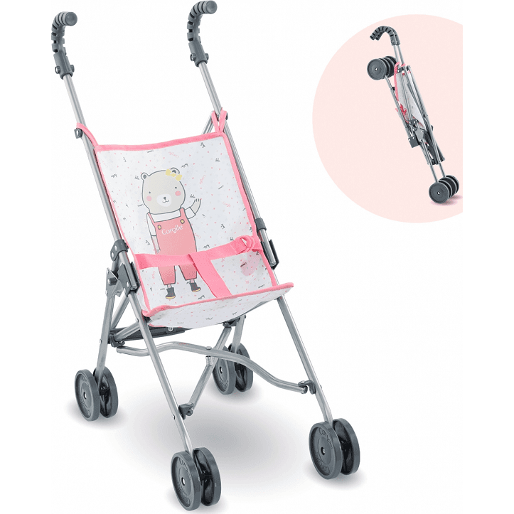 Corolle Poussette canne rose