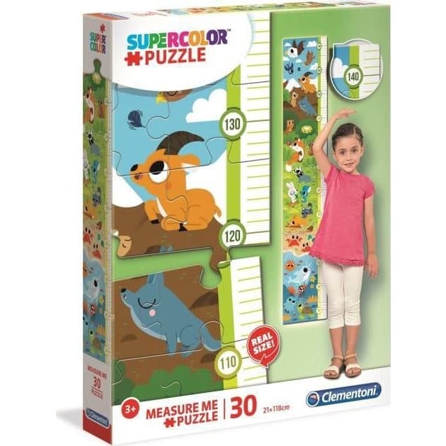 Clementoni Puzzle Toise 30 pièces Animaux dans leur habitat