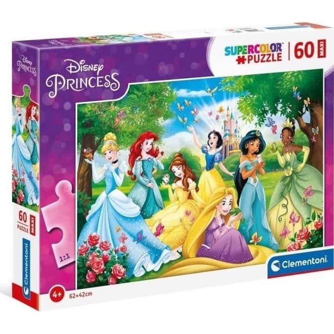 Clementoni Puzzle maxi format 60 pièces Princesses Disney