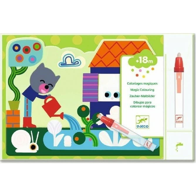 Djeco Coloriage Magique à l'eau Caché dans le jardin