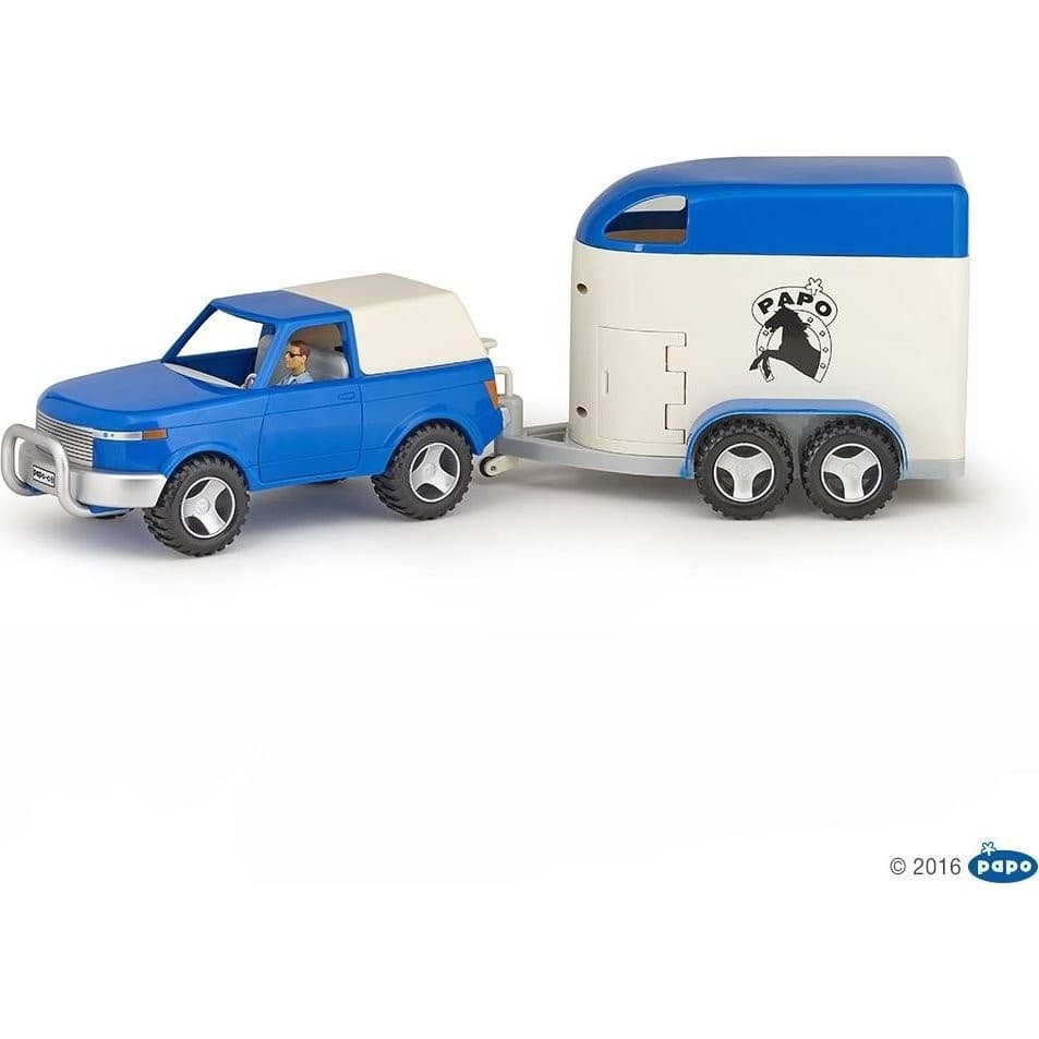 Papo Van pour 4x4 bleu et blanc