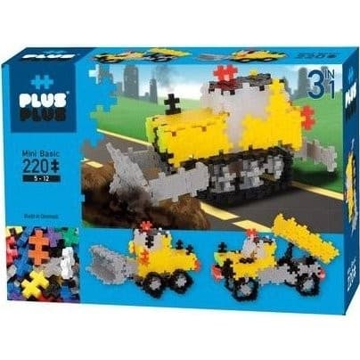 Plus Plus Classic 3 en 1 Engins de Chantier 220 Pièces