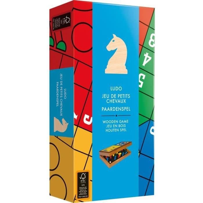 Asmodee Jeu de Petits Chevaux Pliable Edition voyage