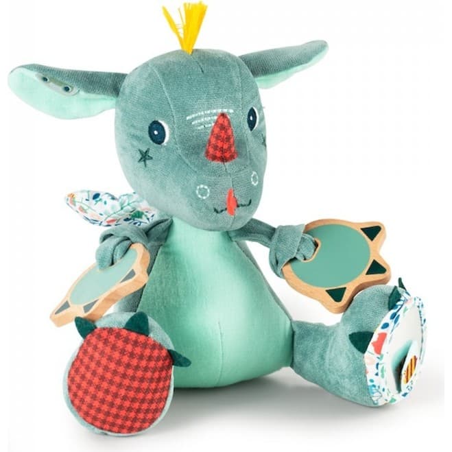 Lilliputiens Peluche Joe le Dragon multiactivités
