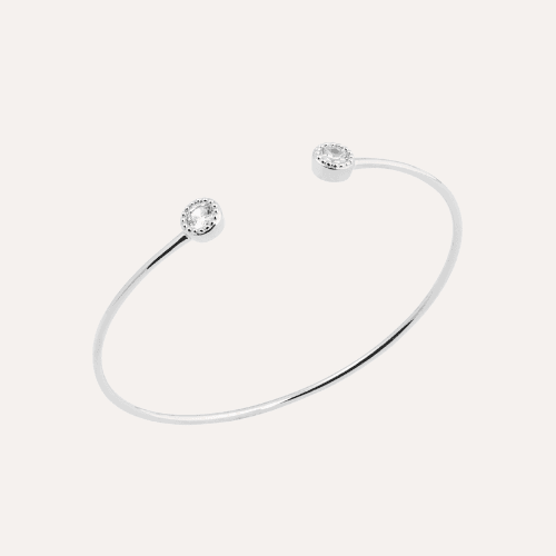 Bracelet jonc argent Elsa