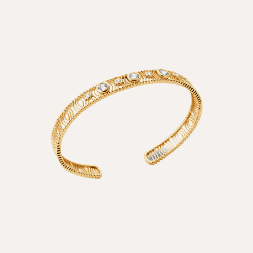 Bracelet jonc plaqué or Bonnie