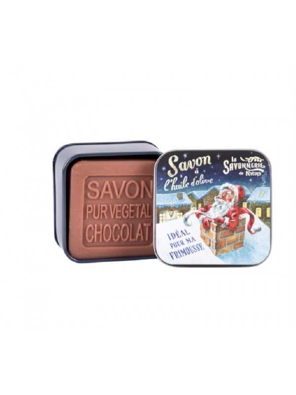 Boîte à savon de NOËL "Nuit de Noël" (Chocolat - 100g)