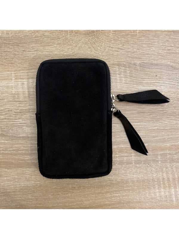 Pochette/ Sac pour téléphone - smartphone DAIM NOIR