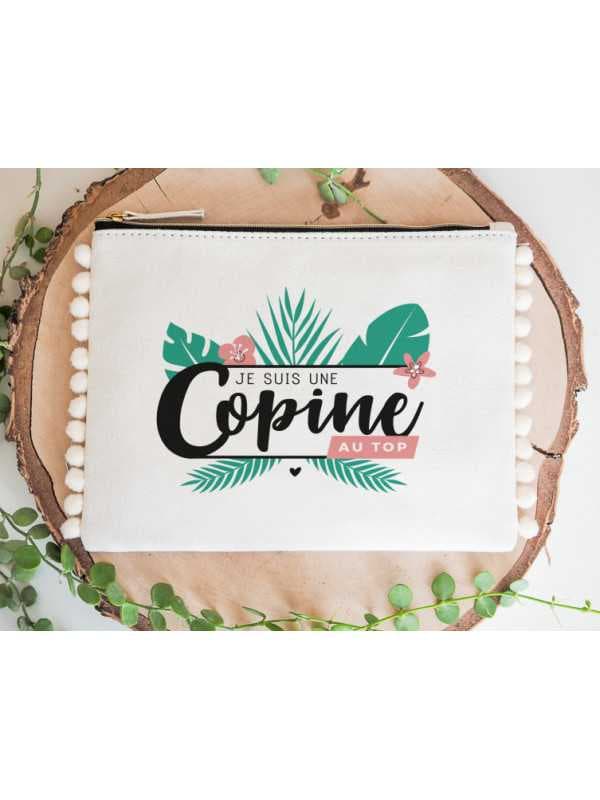 Pochette pompon - Je suis une copine au top