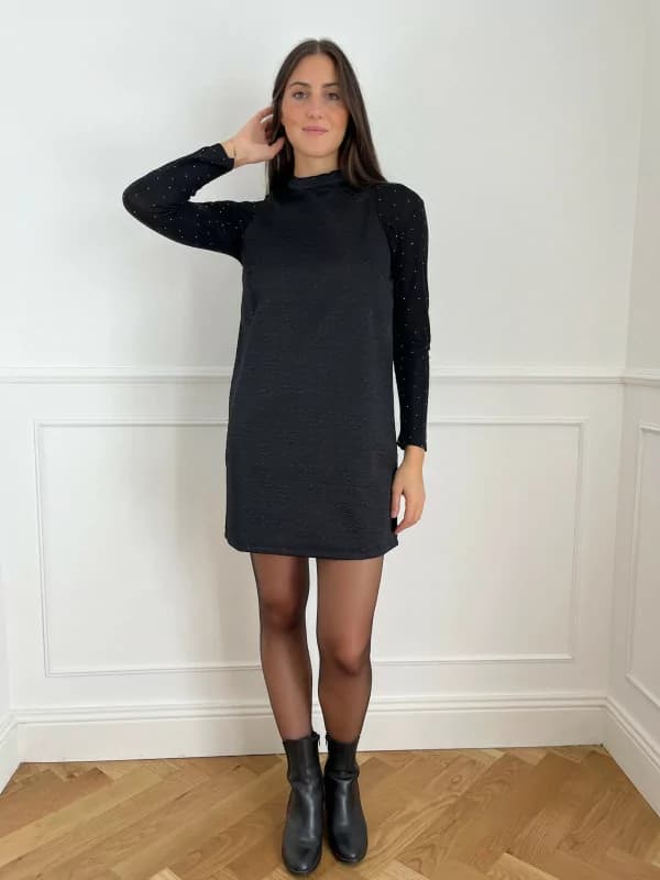 Robe courte noire sans manche - Zazi XL
