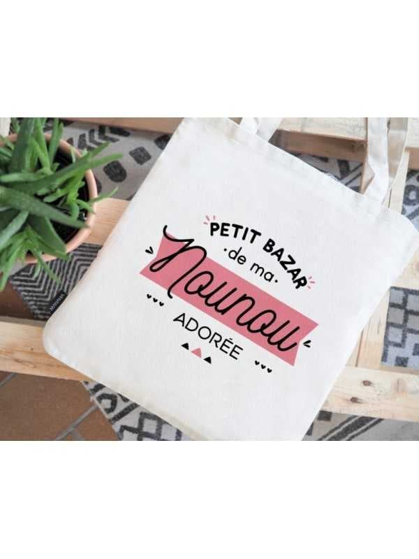 Totebag "Nounou adorée"