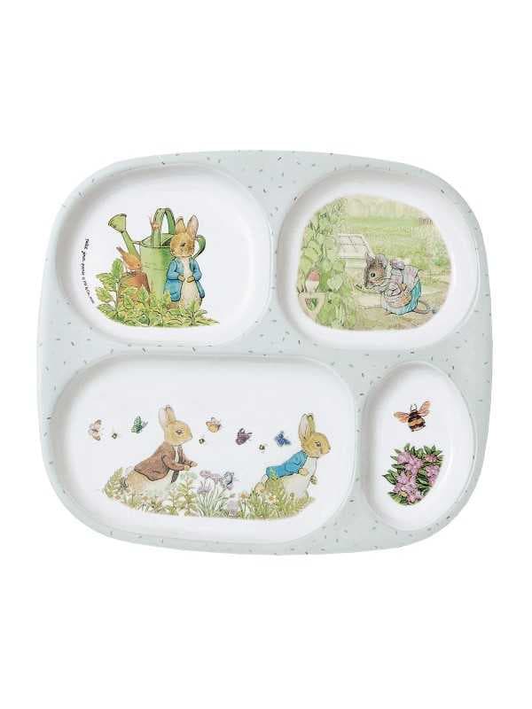 Assiette à 4 compartiments Pierre Lapin