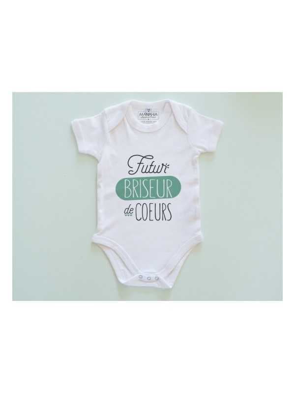 Body Coton bio "Futur briseur de coeur" 12/18 mois