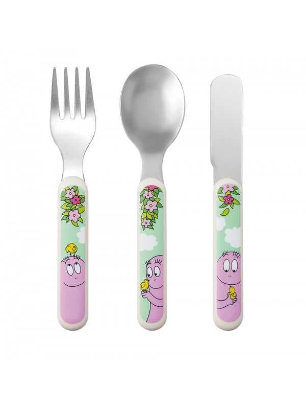 Set de 3 couverts "Barbapapa"