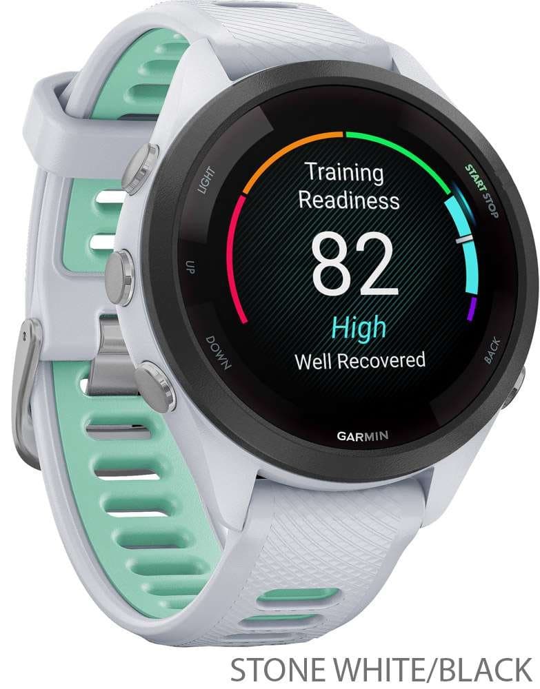 Garmin Forerunner 265S - 41mm GPS - steinweiss/schwarz