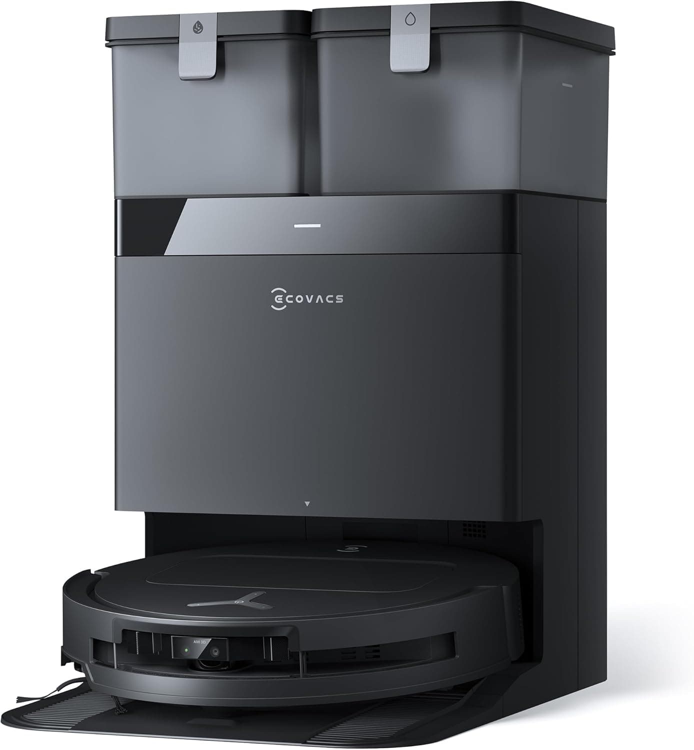 Aspirateur robot laveur 15000Pa – Station OMNI, Lavage 75 °C, Précision Extrême - Noir - T50 OMNI