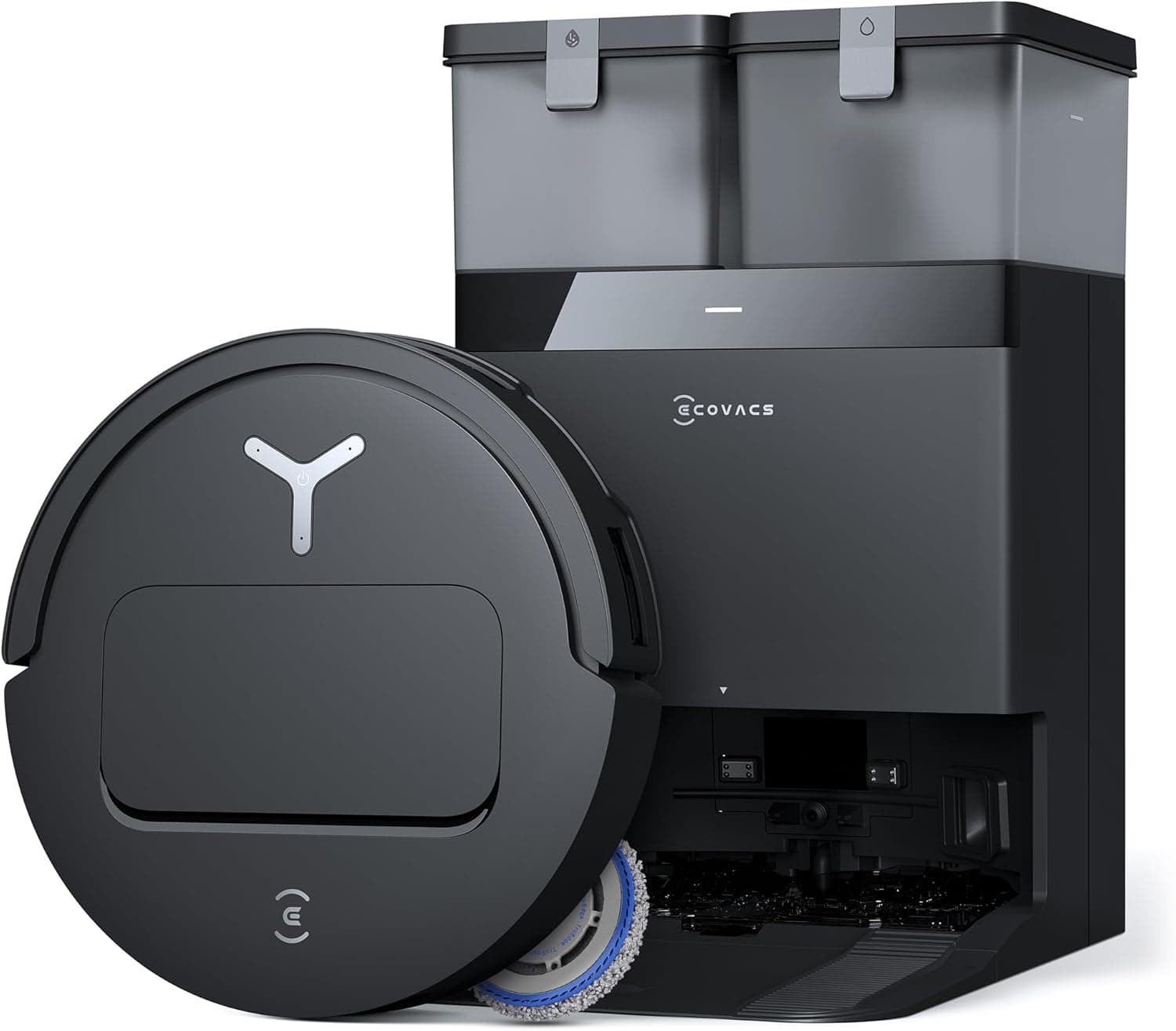 Aspirateur robot laveur 15000Pa – Station tout-en-un, Nettoyage Précis - Noir - T50 OMNI Gen2