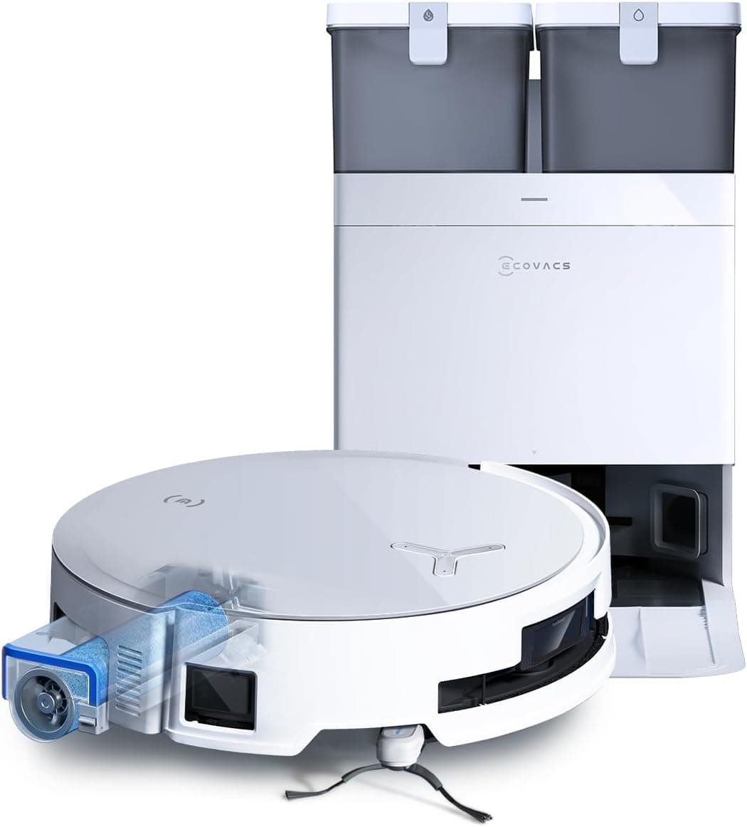 Aspirateur robot laveur 18000Pa – Station tout-en-un, Nettoyage Expert - X8 OMNI Blanc