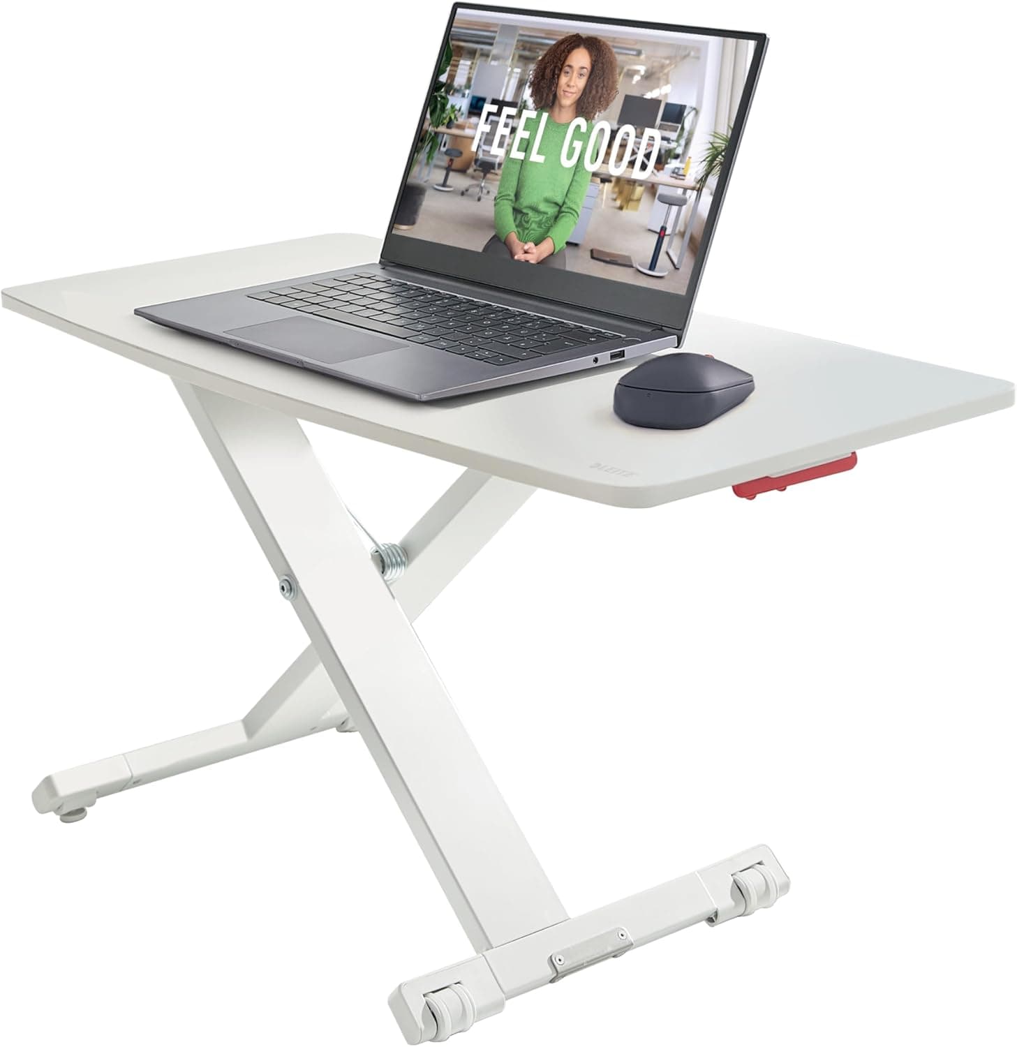 Bureau électrique assis-debout compact – Ultra-ergonomique 80×60 cm, mémoire 4 hauteurs, 5 ports USB - Seul - Petite station