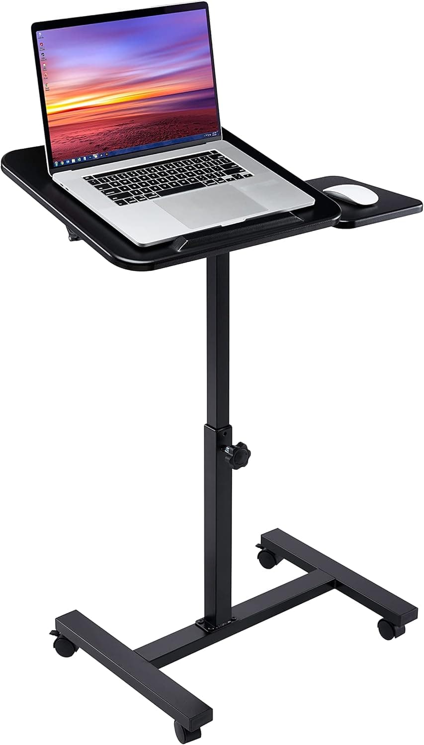 Bureau électrique réglable en hauteur – Élégant 121×61 cm, tiroir, 3 mémoires & double USB - 66 x 40 cm - Noir - manuellement