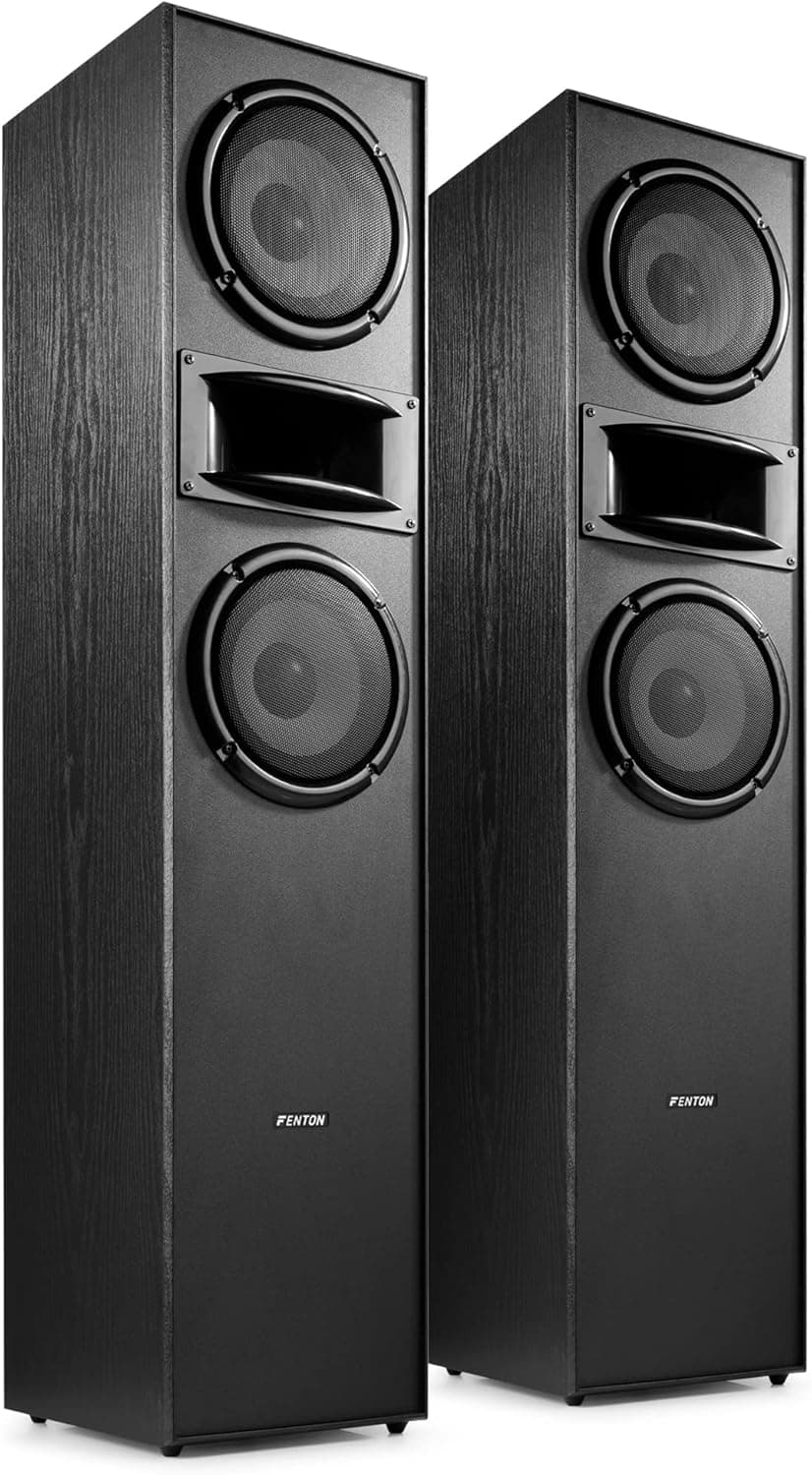 Paire d’enceintes Hi-Fi 3 voies 400 W - black