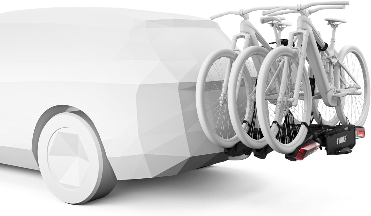 Porte-vélos sur attelage 3 vélos 60 kg avec bras télescopiques