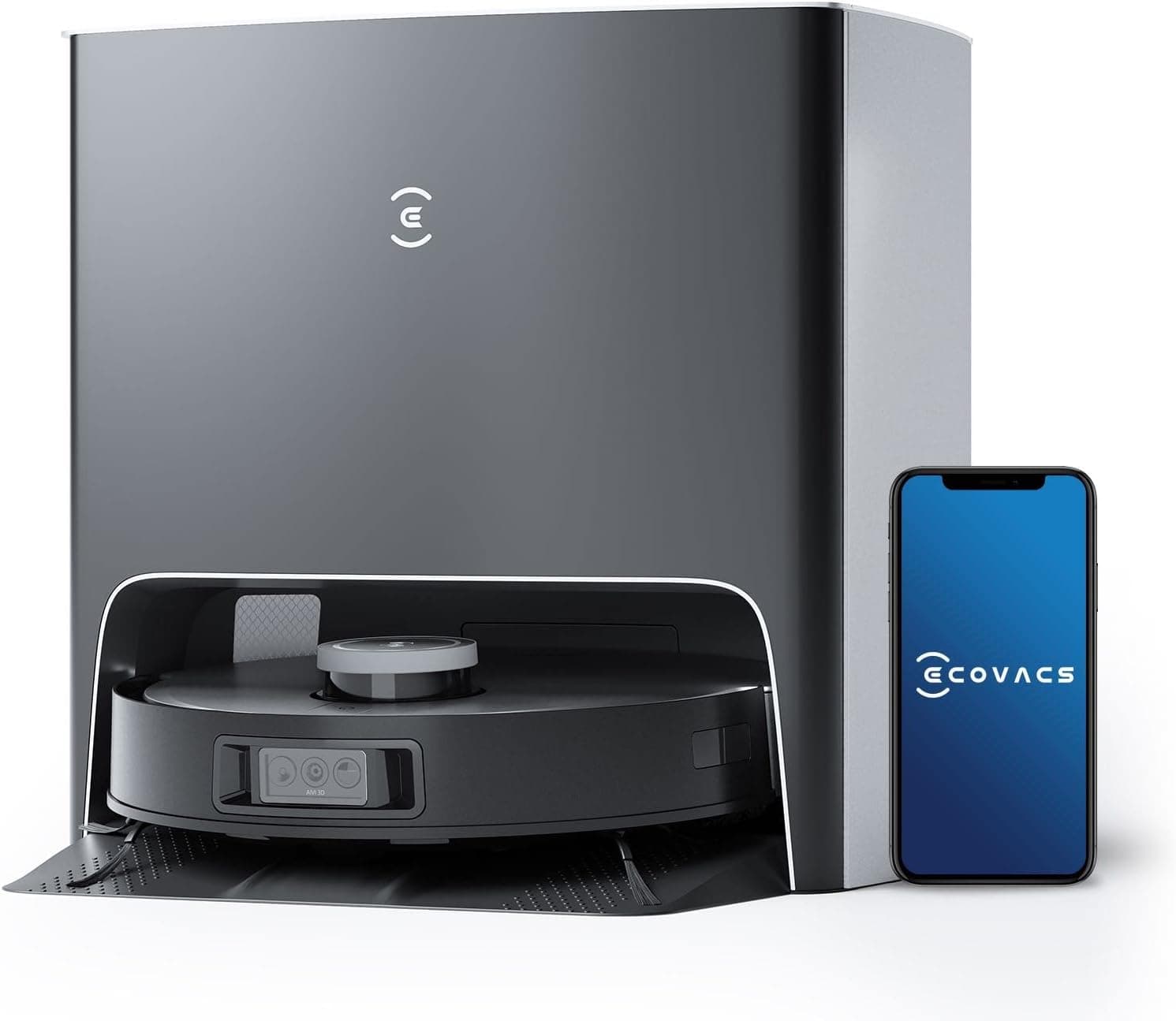 Robot aspirateur laveur 8000 Pa avec station – LiDAR double & Séchage à chaud - DEEBOT X2 OMNI Blanc