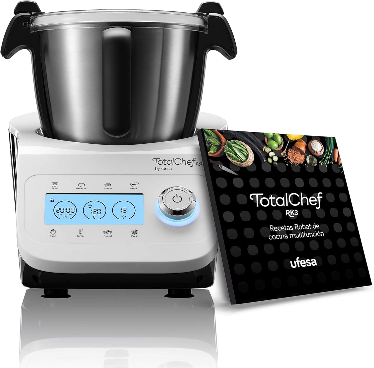 Robot de cuisine intelligent multifonction 4,5 L – Écran tactile 10″, 30 fonctions, 15 programmes, WiFi, balance intégrée - RK3