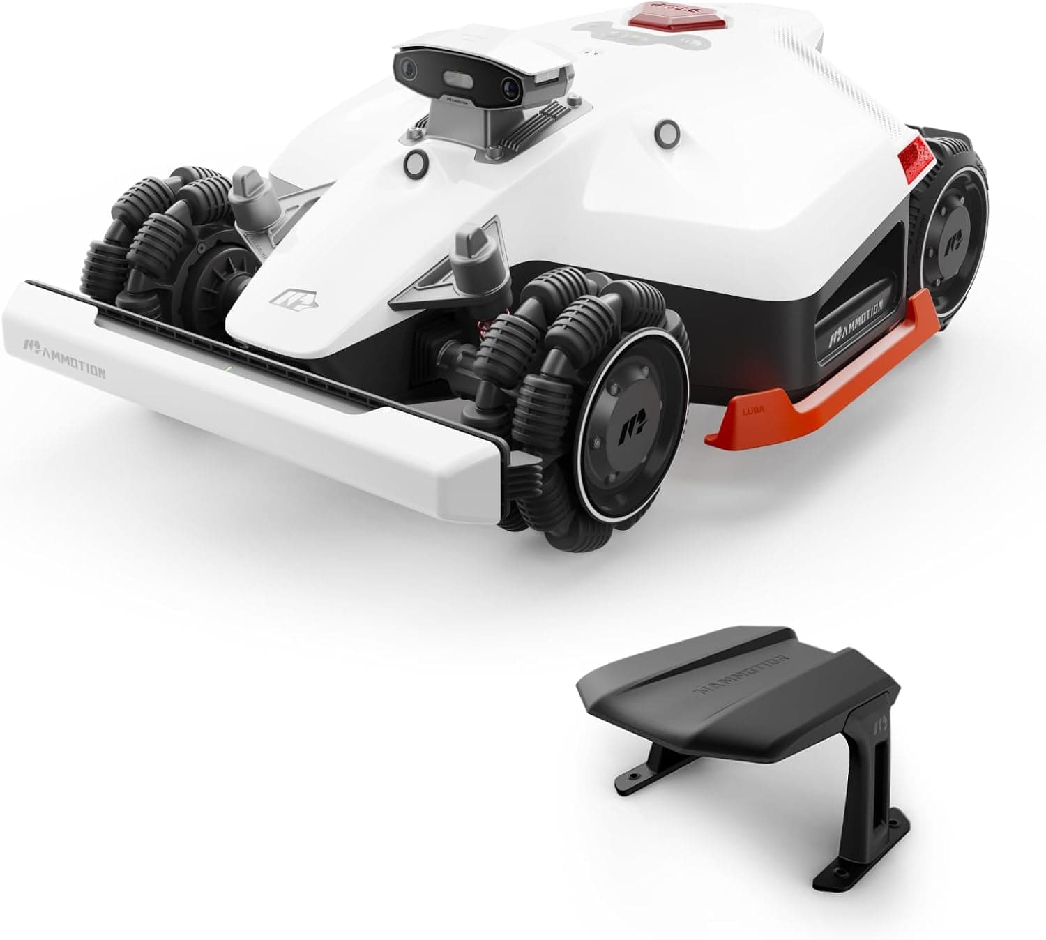 Robot Tondeuse 4x4 Sans Fil Périphérique avec Garage – NetRTK + Vision AI, 4G Intégrée, 5000 m², Pentes 80 %, Coupe 25–70 mm - LUBA 2 AWD 5000X(Garage