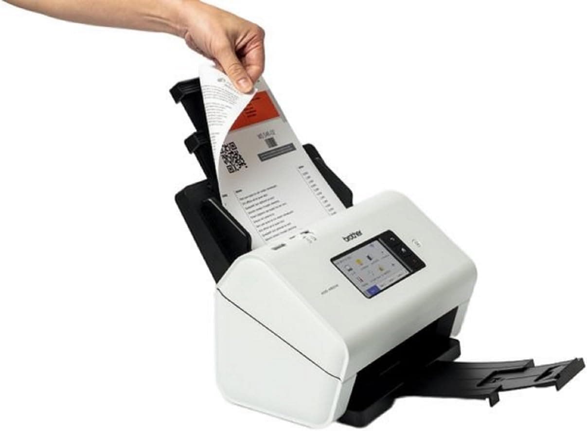 Scanner de documents réseau ultra-rapide A4 – 40 ppm, recto-verso, ADF 80 f, Scan to USB - ADS4900WRE1 - 60 pages par minute